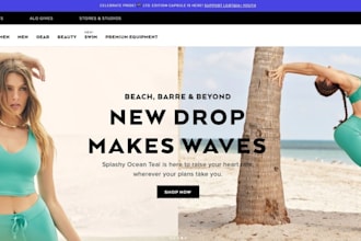design clothing shopify store fashion website wix activewear dropshipping store