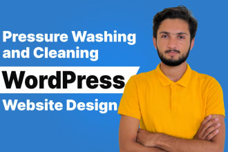 build top notch pressure washing wordpress website