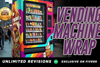 design an awesome, VIP, creative vending machine, atm machine wrap