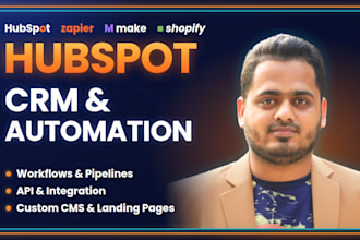 setup hubspot crm, custom workflows, automation, and cms modules