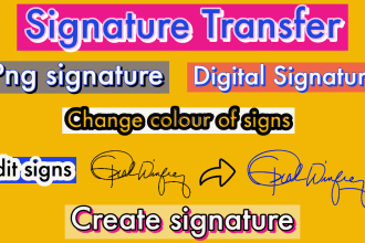 signature transfer one document to other,digital sign create,png signature