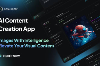 build ai chat and image generator app with website