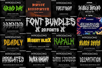 design a metal font for your unique business
