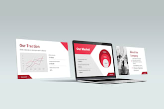do power point presentation and template pitch deck design