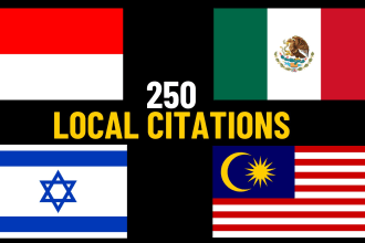 do 250 local citations indonesia israel mexico malaysia seo link building