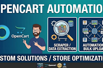 develop a custom opencart product scraper and automation script