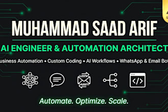 build ai automation, ai chatbot, and whatsapp bot for your business