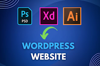 convert HTML to wordpress,PSD,xd or figma to wordpress using elementor pro