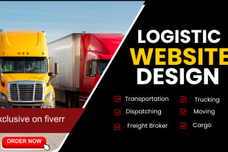 create logistics website,trucking,dispatch, freight broker and transport website