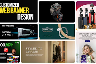 design web banner for shopify, etsy, wordpress website
