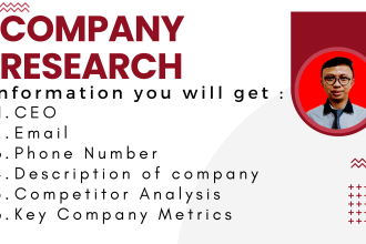 do company research collect data lead list email leads