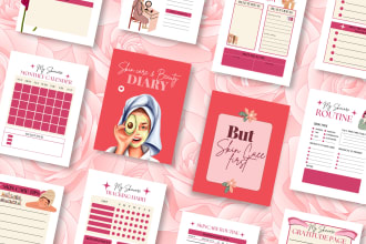 design custom digital planner and journal within 24 hours