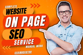 do complete website wordpress wix shopify on page and technical seo optimization
