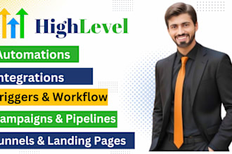 make ghl funnel, website, automation, workflow, all gohighlevel setup