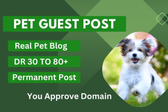 publish pet guest post on high da animal, dog blog