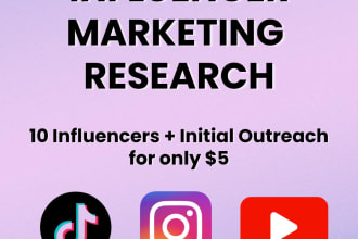 research and outreach influencers for your business