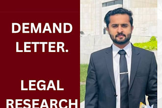 draft legal documents, demand letter and legal research