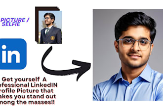 make a linkedin profile dp using ai