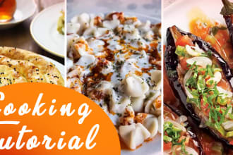 do cooking video thumbnail for youtube