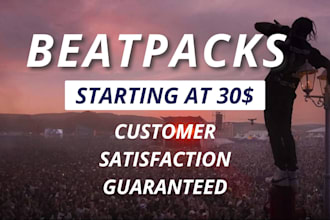 produce a high quality, industry standart beatpack