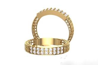 make 3d jewelry design rings pendants necklace