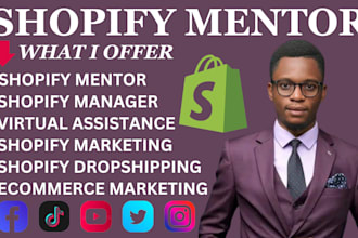 be your shopify marketing dropshipping mentor for ecommerce to boost sales