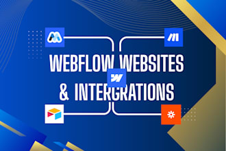 do webflow website and intergrate with apis, airtable, zapier, memberstack