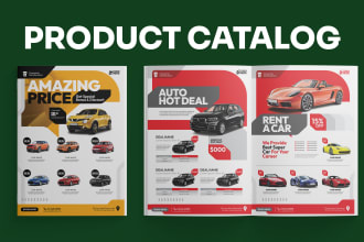 design professional product catalog, magazine, or brochure