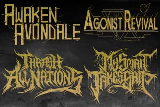 design metalcore logo with best detail