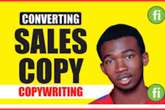 do converting sales copy for landing pages and  sales funnels