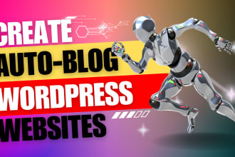 design autoblog wordpress news website in your niche