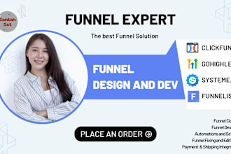 create your funnel with funnelish expert clickfunnels 2 0 gohighlevel systeme io