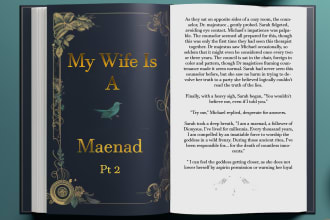 published ghost writing for novels, chapter books, short stories and book query