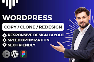 duplicate clone website or design wordpress website expert
