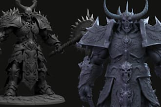 sculpt 3d figurine models, 3d miniature, 3d warhammer, dnd bjd  for printing