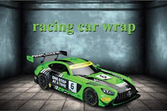 do a professional racing car wrap design