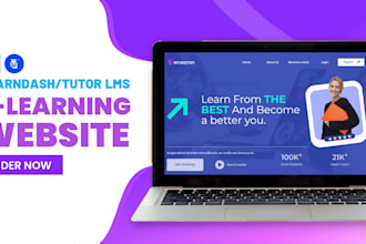 build your learndash or tutor lms website