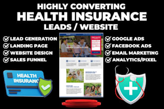 generate health insurance medical medicare aca obamacare leads insurance website