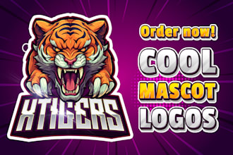 design a unique cartoon mascot logo