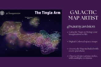 create sci fi galactic maps for you