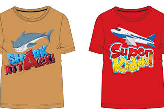 create best unique, attractive, baby kids t shirt designs