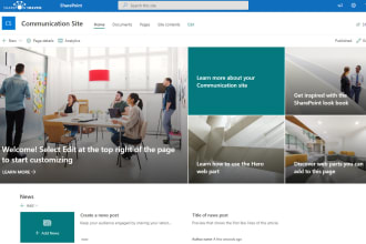 develop a responsive microsoft 365 sharepoint site and solutions