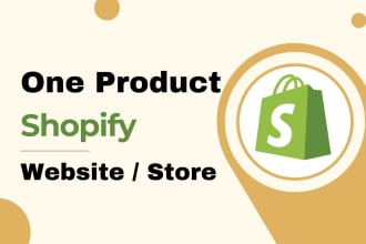 one product shopify store for passive income