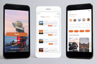 design splash screen and onboarding for mobile app
