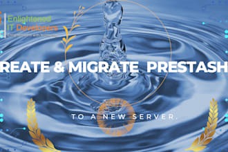 create a prestashop website, update, migrate to any server