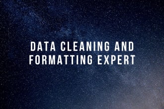 do excel data cleaning and formatting