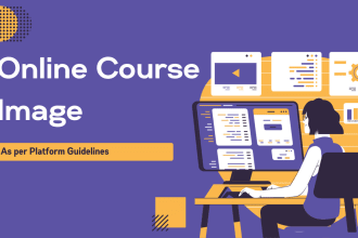 create online course image, cover, thumbnail for udemy
