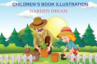 draw awesome children storybook illustrations and cover