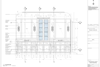 draft millwork technical shop drawings