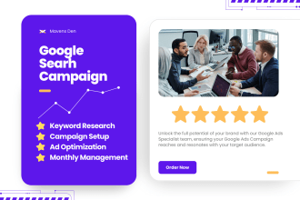 setup google search ads campaign with optimize and manage